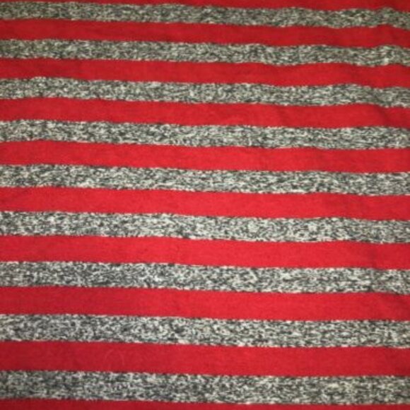 GUESS Originals T-Shirt Medium Red Gray Striped Logo Graphic Short Sleeve Mens - Picture 6 of 10